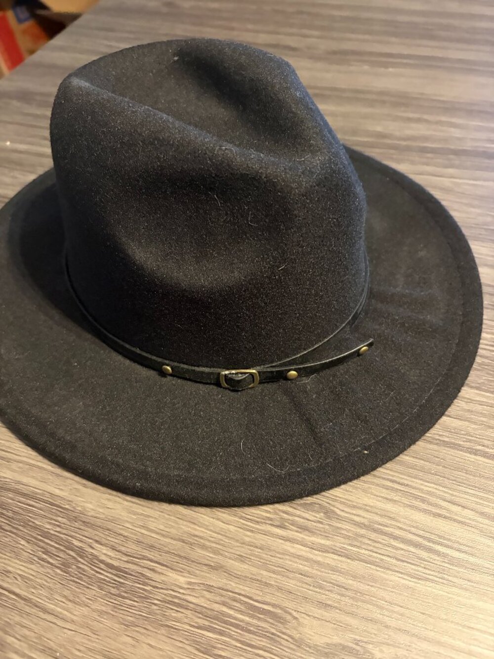 Black Fedora Hat for Women/Men Retro Classic Wide Brim